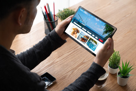 Online travel agency website for modish search and travel planning offers deal and package for...