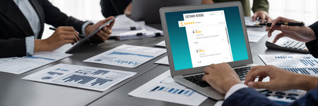 Customer experience and review analysis by brisk computer software for corporate business