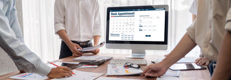 Online applointment booking calendar for brisk regristration on the internet website