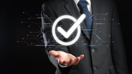 Business person enforces strict quality assurance protocols, ensuring QC and QA standards are met....