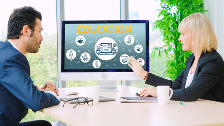 E-learning website with sofware for student to study online on the internet network snugly