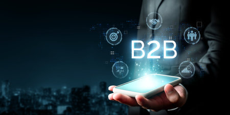 Business person navigates B2B landscape, harness technology to enhance business-to-business...