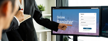Online registration form for brisk form filling on the internet website
