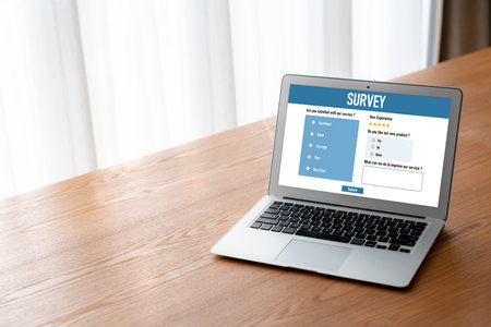 Online survey form for modish digital information collection on the internet network