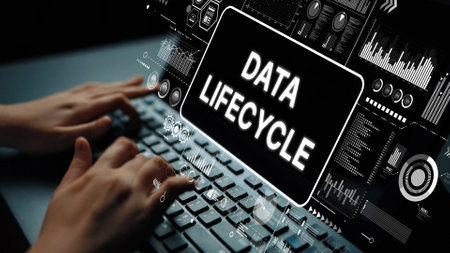 Understanding the Data Lifecycle in Digital Environments with Modern Technology and User Interaction. Asymptotic smart data analytic.の写真素材