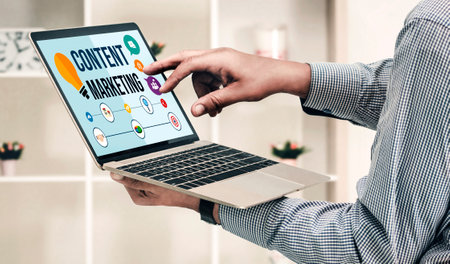 Content marketing for modish online business and e-commerce marketing strategyの写真素材