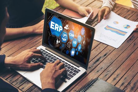 ERP enterprise resource planning software for modish business to plan the marketing strategy