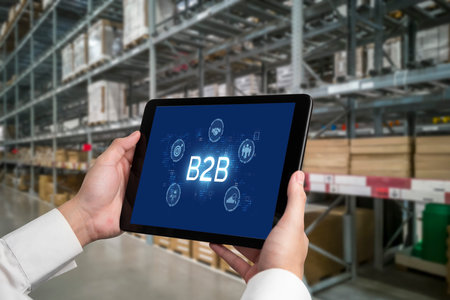 Business person navigates B2B landscape, harness technology to enhance business-to-business...