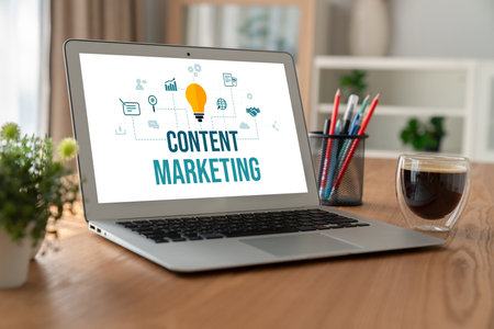 Content marketing for modish online business and e-commerce marketing strategyの写真素材