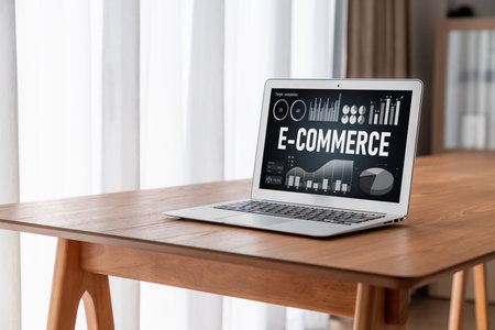 E-commerce data software provide modish dashboard for sale analysis to the online retail businessの写真素材