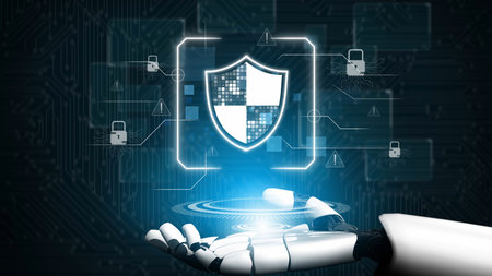 Cyber security protection and cyber security strategies against cyber threats, system hacks, digital...
