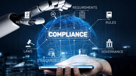 Compliance ensures alignment with standards, laws, and policies. A strong compliance system helps enforce regulation, protect organizations, and improve global compliance transparency. Muxerの写真素材