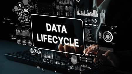 Data Lifecycle Management with Visual Graphics and Digital Technology in Modern Business Environment. Asymptotic smart data analytic.の写真素材