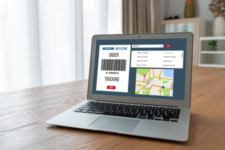 Delivery tracking system for e-commerce and modish online business to timely goods transportation...