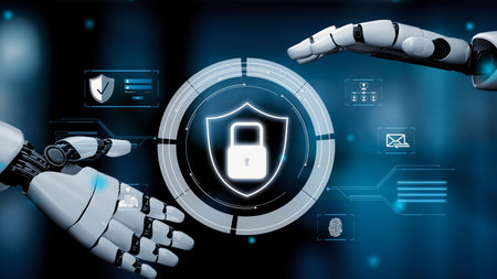 AI strengthens cyber security with artificial intelligence threat detection, AI-based protection...