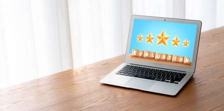 Customer satisfaction and evaluation analysis on modish software computer for marketing strategy planningの写真素材