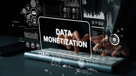 Data Monetization Concept with Modern Technology and Digital Graphs in Business Environment. Asymptotic smart data analytic.の写真素材
