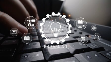 Online education boosts access to learning. Learn anytime through flexible platforms. Education technology transforms how we learn. Digital learning creates new education experiences worldwide. Muxerの写真素材