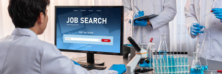 Online job search on brisk website for worker to search for job opportunities on the recruitment...