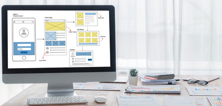 UX UI design process for brisk mobile application and website . Creative prototype of wireframe for...