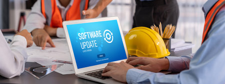 Software update on computer for brisk version of device software upgrade