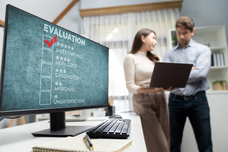 Customer satisfaction and evaluation analysis on brisk software computer for marketing strategy planningの写真素材