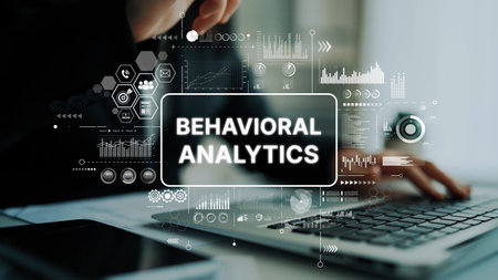 Behavioral Analytics Overview with Graphs and Data Visualization for Business Insights and Performance Tracking. Asymptotic smart data analytic.の写真素材