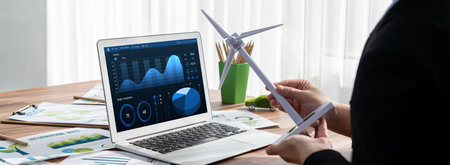 Business data dashboard provide brisk business intelligence analytic for marketing strategy planning