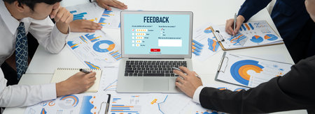 Customer feedback and review analysis by brisk computer software for corporate business