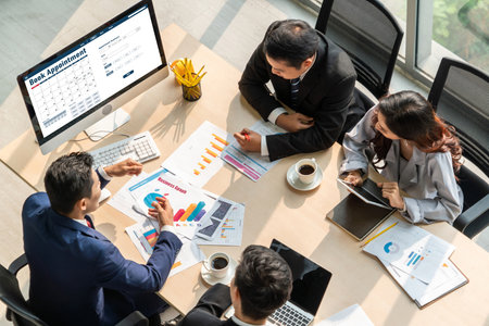 Online applointment booking calendar for modish regristration on the internet websiteの写真素材