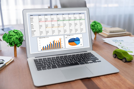 Business data dashboard provide business intelligence analytic for marketing strategy planning brisk...