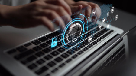 Cyber security protection and cyber security strategies against cyber threats, system hacks, digital...