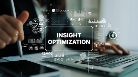 Insight Optimization for Business Strategy with Digital Data Visualization and Technology Integration. Asymptotic smart data analytic.の写真素材