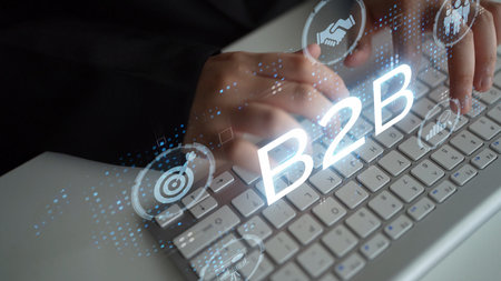 B2B strategy and technology transforming business-to-business operations, optimizing communication,...
