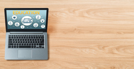 E-learning website with sofware for student to study online on the internet network snuglyの写真素材