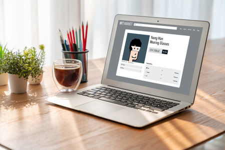 Online registration form for modish form filling on the internet websiteの写真素材