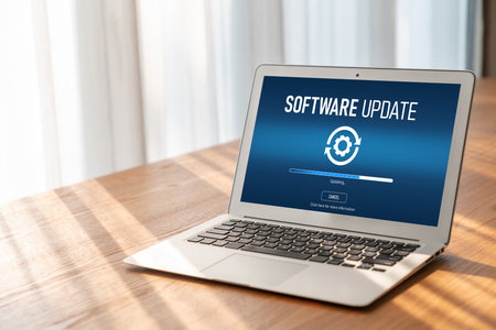 Software update on computer for modish version of device software upgrade