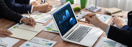 Business data dashboard provide brisk business intelligence analytic for marketing strategy planning