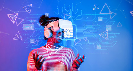 Explore the dynamic intersection of virtual reality and generative AI, showcasing an immersive...
