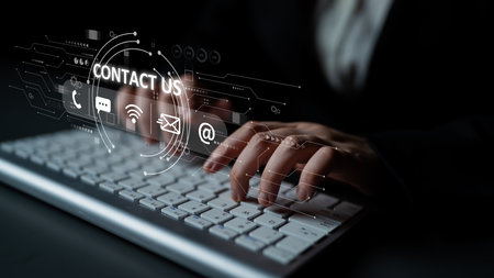 24-hour customer support via help desk, live chat, and online services ensures technical assistance and customer satisfaction at all times.の写真素材