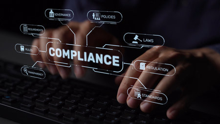 Compliance ensures alignment with standards, laws, and policies. A strong compliance system helps enforce regulation, protect organizations, and improve global compliance transparency. Muxerの写真素材
