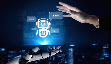 AI Virtual Assistant Artificial Intelligence Chatbot Controlled by Prompt Engineering for...