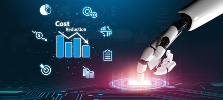 AI artificial intelligence drives cost-saving initiatives via process automation, virtual resource...