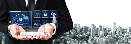 AI system integration improves artificial intelligence platform. AI system integration enhances automation, secures data, supports cloud, and AI system integration connects systems. Vouchの写真素材