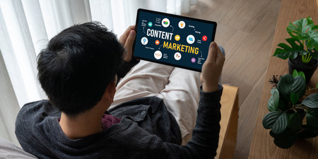 Content marketing for modish online business and e-commerce marketing strategyの写真素材