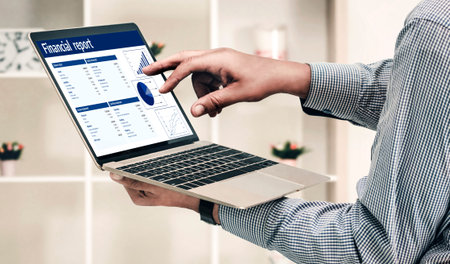 Business data dashboard provide business intelligence analytic for marketing strategy planning...