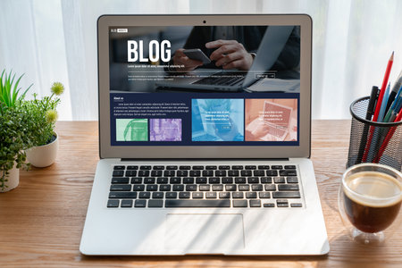 blogging concept, web blog Social Media Information network snugly. social media online content,...