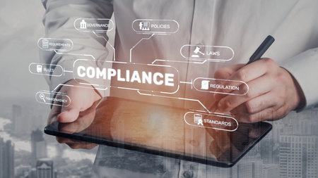 Compliance ensures alignment with standards, laws, and policies. A strong compliance system helps enforce regulation, protect organizations, and improve global compliance transparency. Muxerの写真素材