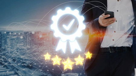Quality assurance, product quality control, compliance verification, QA and QC systems, and product excellence achieved through structured quality assurance processes.の写真素材