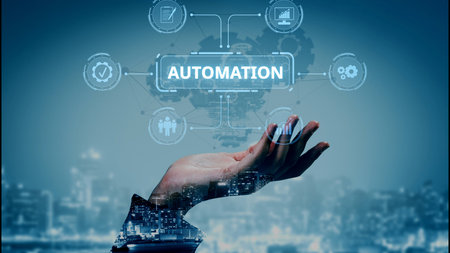 Modern automation drives workflow efficiency by connecting systems, people, and data. With intelligent automation, businesses unlock potential through seamless integration and automation tools. Muxerの写真素材